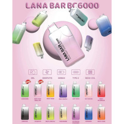 正品 LANA一次性電子煙6000口 LANA拋棄式6000口
